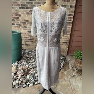 Byron Lars Gray Lace Dress